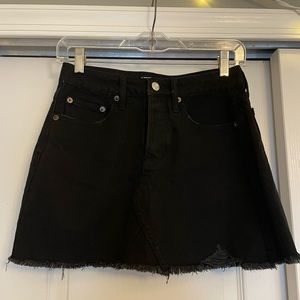 Black Jean Skirt
